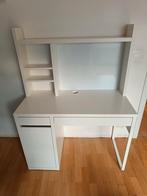 Ikea Micke bureau met opzetstuk, Huis en Inrichting, Bureaus, Gebruikt, Ophalen, Bureau