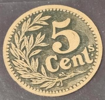 5 Cent + 10 Cent noodgeld (karton) Frankrijk / UNC  beschikbaar voor biedingen