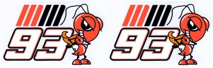 Marc Márquez 93 sticker set #22, Motoren, Accessoires | Stickers, Verzenden