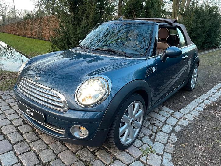 MINI CABRIO 1.6 COOPER R57 année 2009 BLEU HORIZON MÉTALLISÉ, Autos, Mini, Particulier, Cabrio, ABS, Phares directionnels, Airbags