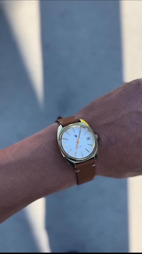 Vintage LIP horloge automatic, Handtassen en Accessoires, Horloges | Antiek, Polshorloge, Overige merken, Goud, 1960 of later