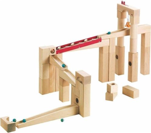 Haba knikkerbaan big base grote basisdoos, Kinderen en Baby's, Speelgoed | Houten speelgoed, Zo goed als nieuw, Overige typen