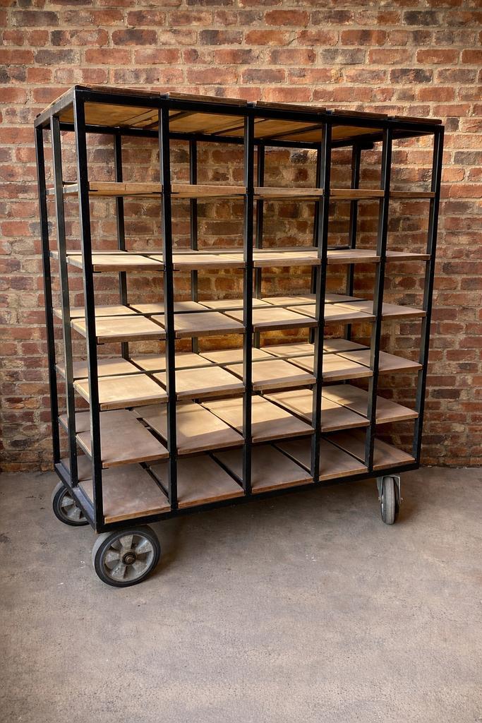 Industriële stellingkar, Huis en Inrichting, Kasten | Stellingkasten, Gebruikt, Ophalen