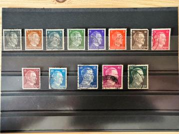 zegels Deutsches Reich – 12 originele postzegels, gestempeld beschikbaar voor biedingen