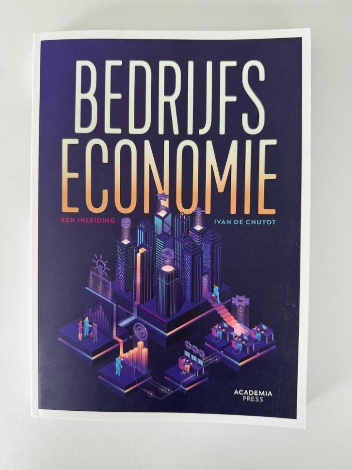 Bedrijfseconomie een inleiding Ivan De Cnuydt - GLOEDNIEUW!, Boeken, Studieboeken en Cursussen, Nieuw, Ophalen of Verzenden