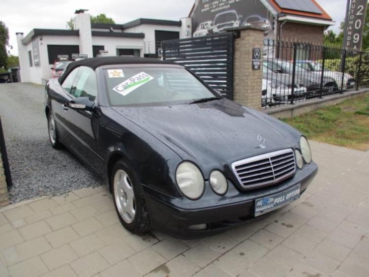Mercedes CLK200 Cabrio Elegance Full Option Leder Airco Alu, Auto's, Mercedes-Benz, Bedrijf, Te koop, CLK, ABS, Airbags, Airconditioning
