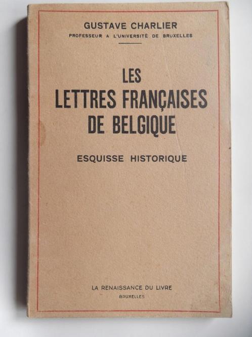 Les lettres françaises de Belgique, Livres, Littérature, Utilisé, Belgique, Envoi