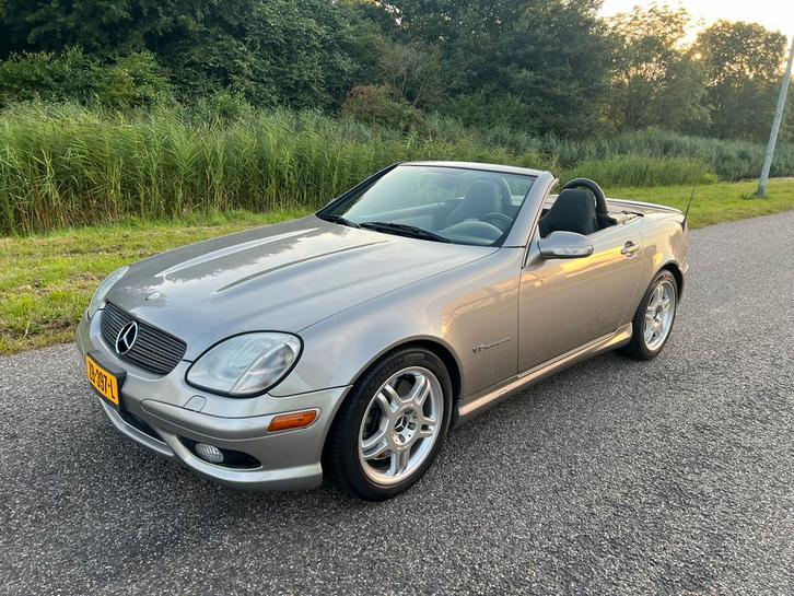 Mercedes cabrio SLK32 AMG 354 pk SLK 32 cabriolet, Autos, Mercedes-Benz, SLK, ABS, Essence, 2 portes, Automatique, Argent ou Gris