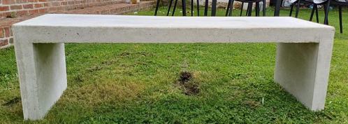 Witte tuinbank uit gewapend beton, Tuin en Terras, Tuinbanken, Nieuw, Overige materialen, Ophalen
