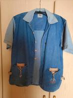 Jeanshemd met korte mouwen. Maat 164, Ophalen of Verzenden, Zo goed als nieuw