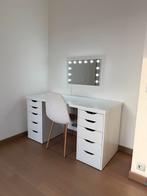 IKEA Make-Up bureau inclusief spiegel en stoel, Huis en Inrichting, Bureaus, Ophalen, Gebruikt, Bureau