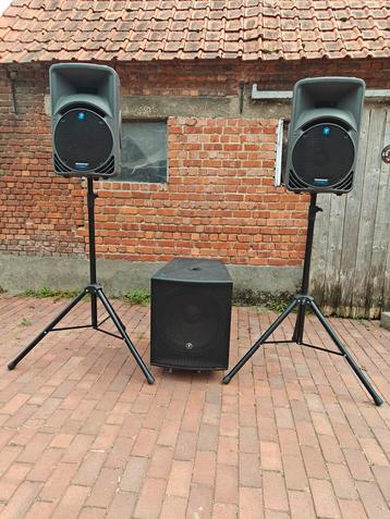 Mackie set, 2x SRM450(V1) + Thump TH-18s beschikbaar voor biedingen