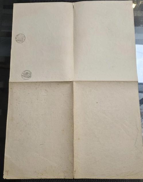 Belastingstempel+gestempeld papier+belastingstempel+groot, Postzegels en Munten, Postzegels | Europa | Frankrijk, Postfris, Ophalen of Verzenden