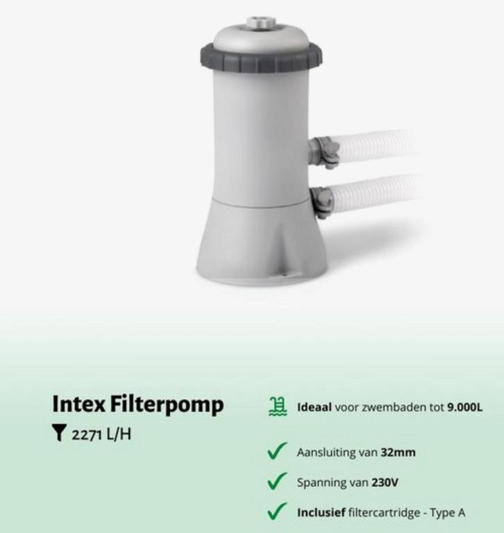 Intex zandfilter C600 - nieuw, Tuin en Terras, Zwembad-toebehoren, Zo goed als nieuw, Ophalen