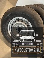 Set stalen velgen met banden Conti Cross contact 255/70R16 M, Ophalen, Gebruikt, Banden en Velgen, All Season