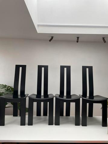 Set 4 stoelen Pietro Constantini post modern 80s design