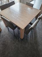 Table de cuisine carrée (1m20 x 1m2) avec 6 chaises, Enlèvement