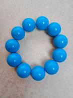 Mooie turquoise retro stijl armband, Bijoux, Sacs & Beauté, Bracelets, Enlèvement ou Envoi, Comme neuf, Bleu, Synthétique ou Plastique