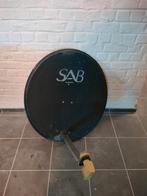 Antenne parabolique SAB complète S80A + duo lnb + support mu, TV, Hi-fi & Vidéo, Enlèvement, Utilisé