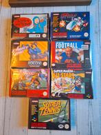 7 complete Super Nintendo snes-spellen in doos! Cib!, Games en Spelcomputers, Games | Nintendo Super NES, Vanaf 3 jaar, Avontuur en Actie