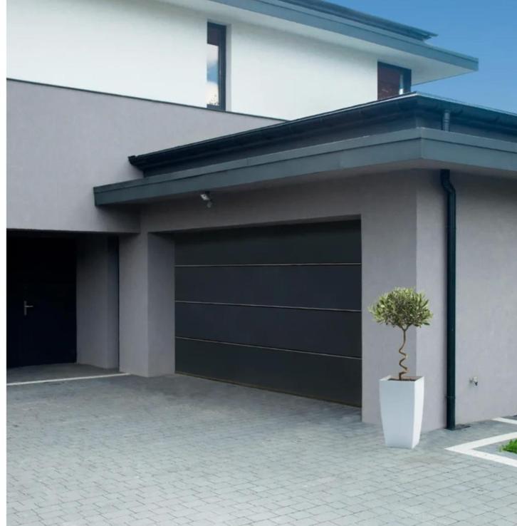 sectionale garagepoorH. 200 cm B 240 cm, Bricolage & Construction, Fenêtres & Moustiquaires, Porte pliante, Enlèvement