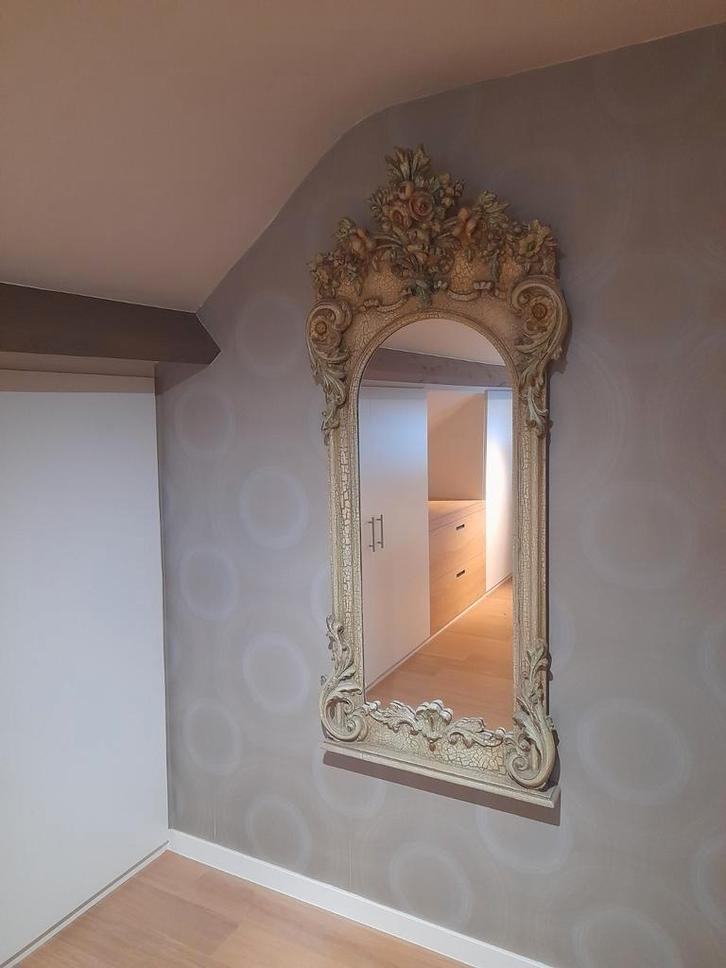 Prachtig gepatineerde antieke spiegel, Huis en Inrichting, Woonaccessoires | Spiegels, Zo goed als nieuw, Ophalen