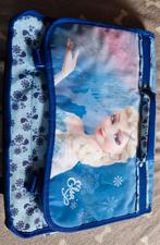 Cartable reine des neiges, Bijoux, Sacs & Beauté, Comme neuf, Bleu, Sac à dos, Enlèvement ou Envoi