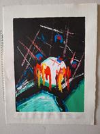 Prachtige zeefdruk Gerard Bijnens "Kosmische tekens" 1991, Ophalen of Verzenden