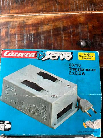 Transformator 2x0,6 A. 12 volt Carrera beschikbaar voor biedingen