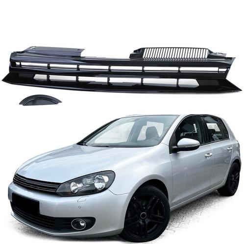 VW Golf 6 grille zonder embleem hoogglans zwart, Auto-onderdelen, Carrosserie, Motorkap, Voor, Nieuw, Verzenden