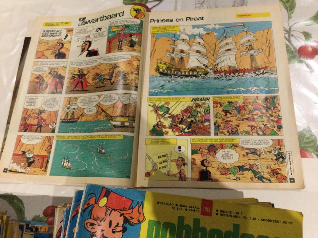 Robbedoes oude weekbladen, Ophalen, Gebruikt