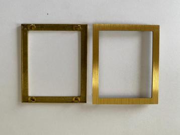 Knutsel materiaal / fotokadertjes - koperen L profiel 63x53 beschikbaar voor biedingen