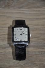 Polshorloge merk EMPORIO ARMANI, Overige merken, Leer, Staal, Polshorloge