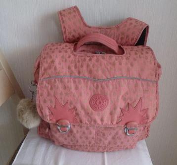 Kipling aktetas 6/11 jaar oud koraalroze en goud + apenkop beschikbaar voor biedingen