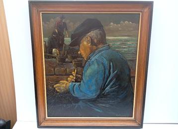 oud schilderij gesigneerd V.d. HAEGHE beschikbaar voor biedingen