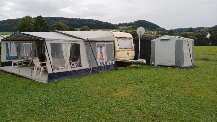 Te koop tabbert comtesse 515, Caravans en Kamperen, Caravans, Particulier, tot en met 4, 1000 - 1250 kg, Rondzit, Tabbert, Queensbed