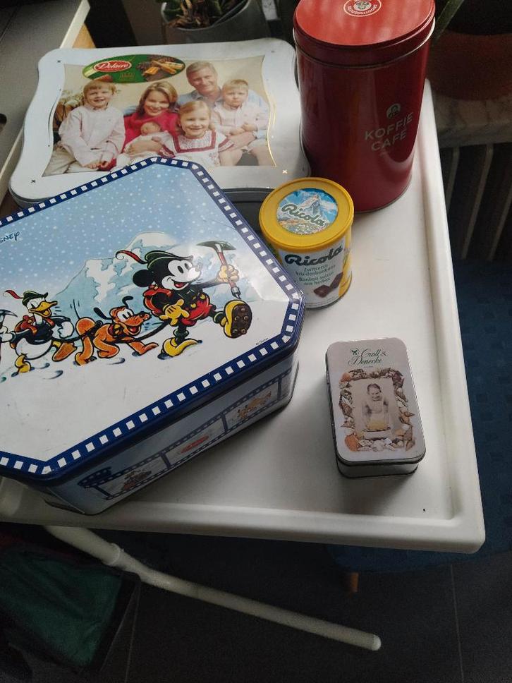 assortiment blikken dozen, Collections, Boîte en métal, Utilisé, Autre, Enlèvement ou Envoi