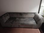 Grijze fluwelen bank (Namur, La Pairelle), Ophalen, Stof, Gebruikt, Driepersoons