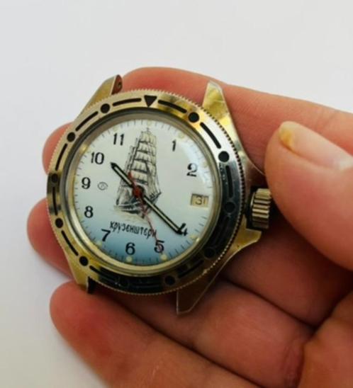 Vostok Komandirskie Russisch automatisch/mechanisch horloge, Handtassen en Accessoires, Horloges | Heren, Gebruikt, Polshorloge