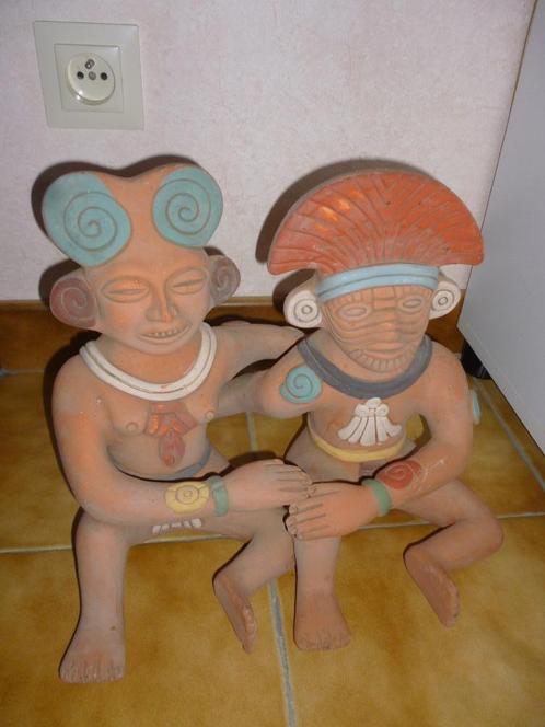 terracotta inca beeld, Antiquités & Art, Art | Sculptures & Bois, Enlèvement ou Envoi