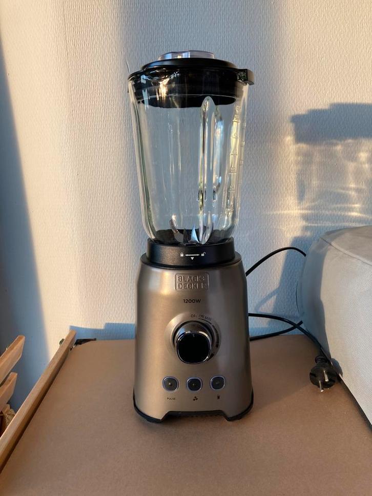 Black & Decker BXJB1200E Blender 1,5 l Blender 1200w, Elektronische apparatuur, Keukenmixers, Gebruikt, 1 tot 2 liter, 2 snelheden