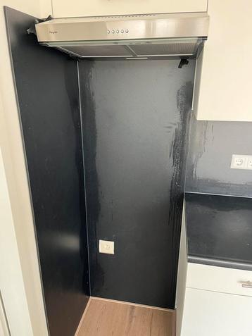 Achterwand voor keuken 182x60cm zwart beschikbaar voor biedingen