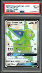 Espeon GX PSA 9 - SV60/SV94 - Sun & Moon - Hidden Fates 2019, Hobby en Vrije tijd, Verzamelkaartspellen | Pokémon, Ophalen of Verzenden