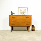 Prachtige vintage ladekast, Huis en Inrichting, Gebruikt, Ophalen of Verzenden, 3 of 4 laden, Teakhout