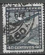 Chili 1934/1938 - Yvert 33APA - Vliegtuig boven de Andes (ST, Timbres & Monnaies, Timbres | Amérique, Affranchi, Envoi