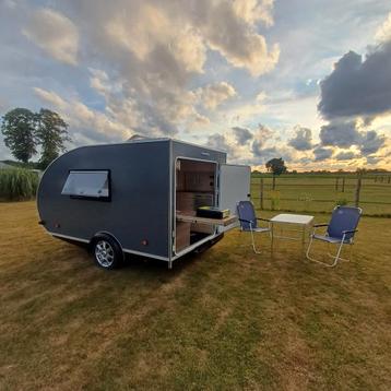 Nieuwe Teardrop minicaravan full option hoogte 197cm beschikbaar voor biedingen