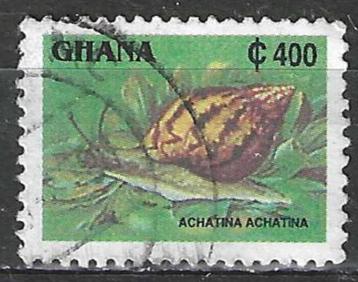 Ghana 1991 - Stampworld 1606 - Ghanese tijgerslak (ST) beschikbaar voor biedingen
