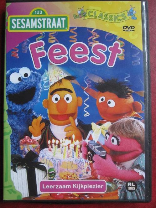 Sesamstraat - Feest, Cd's en Dvd's, Dvd's | Kinderen en Jeugd, Zo goed als nieuw, Tv fictie, Educatief, Alle leeftijden, Ophalen of Verzenden