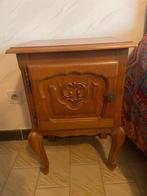 2 klassieke houten nachtkastjes – mooie vintage look!, Ophalen, Gebruikt, Minder dan 45 cm, Minder dan 55 cm