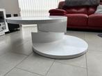 table de salon laqué blanc, Maison & Meubles, Comme neuf, Rond, Moins de 50 cm